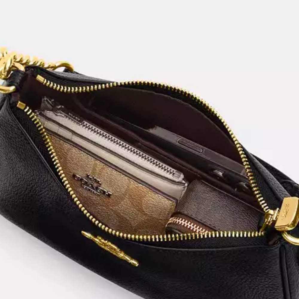 πNWT COACH TERI SHOULDER BAG IN SIGNATURE CANVAS WITH STICKER PRINT - Picture 7 of 17